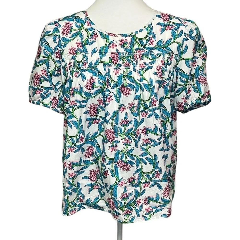 J Crew Floral Blouse - Picture 2 of 6